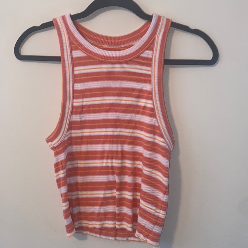 NWT Aerie Striped Crop Tank Top size S